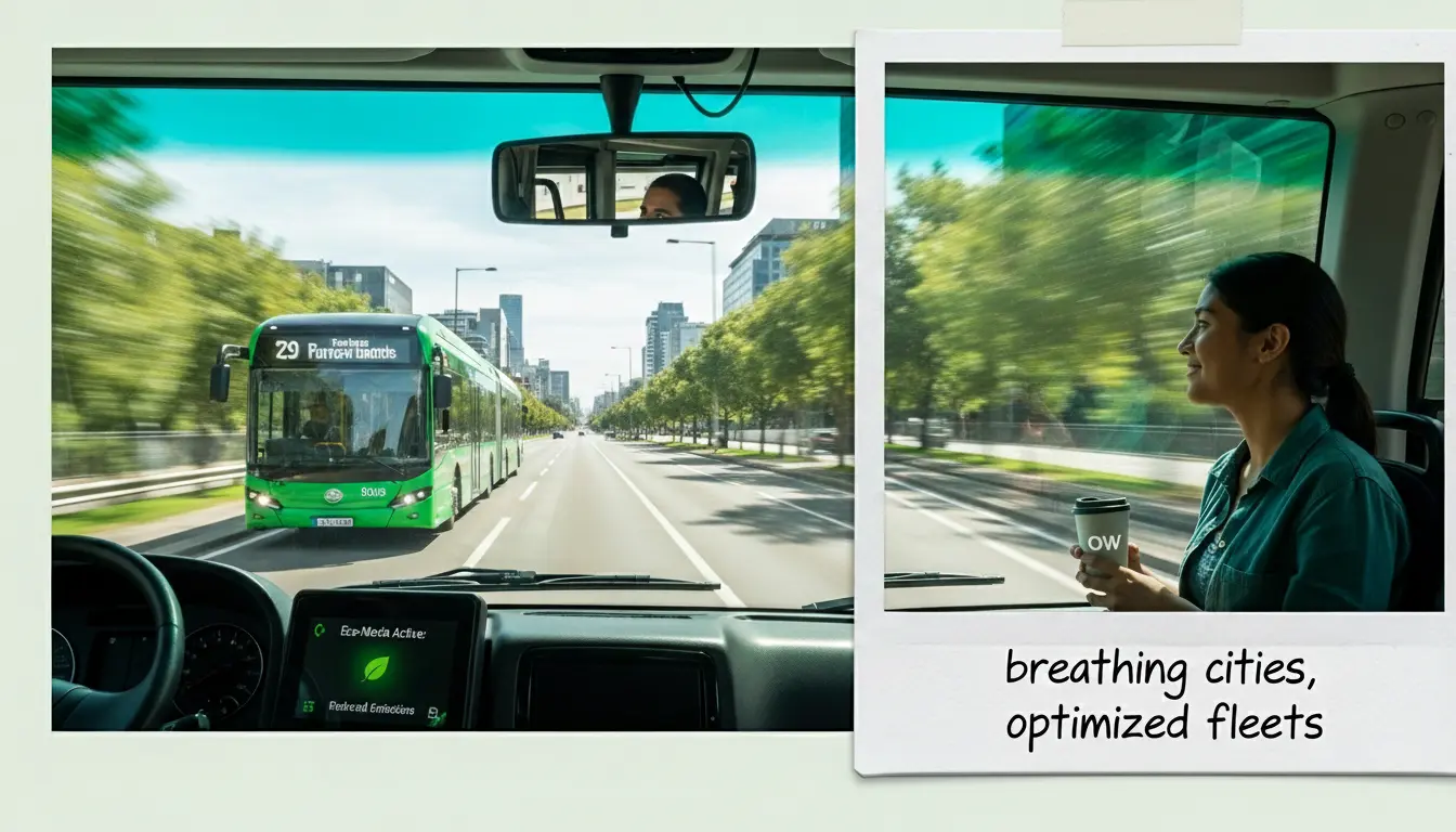 Karbon Nötr Şehir Hedefleri: Filo Optimizasyonu ile Sürdürülebilirlik - Statik planlama ve filo optimizasyonu görselleştirmesi